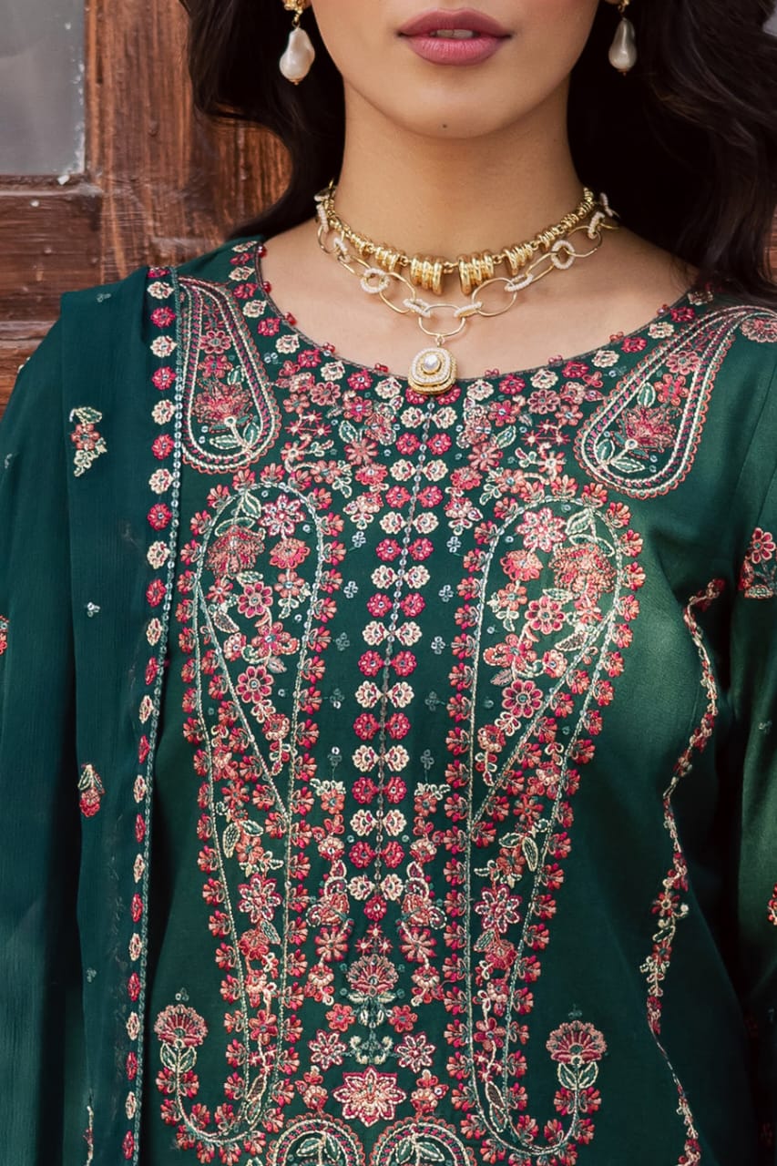 Batik Airjet Lawn Suit 2026 – Heavy Embroidered Summer Collection | Royal Boutique Pakistan