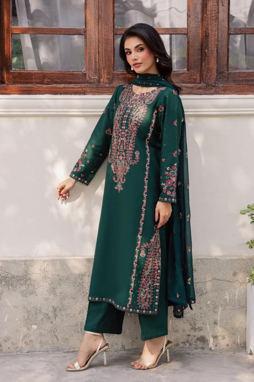 Batik Airjet Lawn Suit 2026 – Heavy Embroidered Summer Collection | Royal Boutique Pakistan