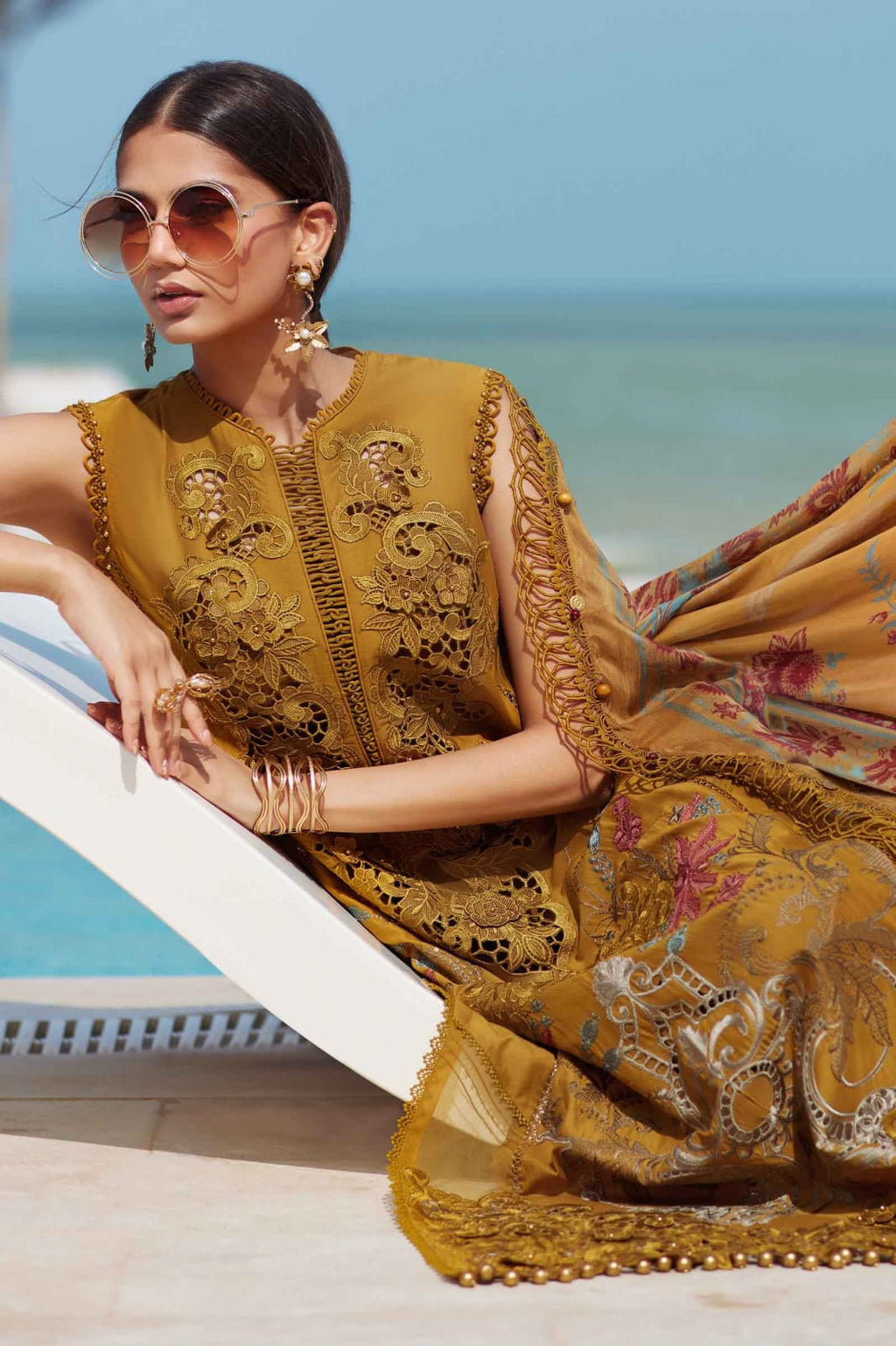 Maria B Airjet Lawn Suit – Heavy Chikankari Embroidered Summer Collection | Royal Boutique Pakistan