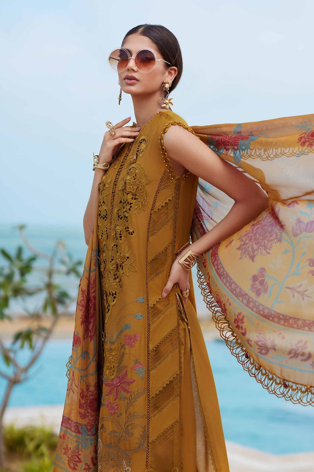 Maria B Airjet Lawn Suit – Heavy Chikankari Embroidered Summer Collection | Royal Boutique Pakistan