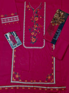 Pure Lawn Suit | Heavy Embroidered Lawn with Chiffon Dupatta