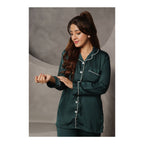 Women’s Silk Pajama Set – Luxury Satin Nightwear Two-Piece Sleep Suit