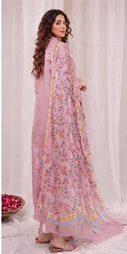 Premium Airjet Lawn Embroidered Dress | Chiffon Dupatta | Summer Collection