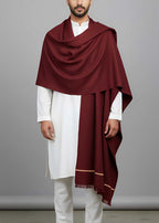 Gents Premium Winter Shawl – Red Color | Royal Boutique