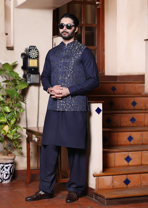 Men’s Navy Blue Suit – Premium Quality | Royal Boutique